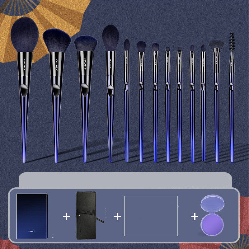 Professional 12-Piece Makeup Brush Set – Full Face & Eye Shadow Brushes | Soft, High-Quality Bristles for Flawless Application