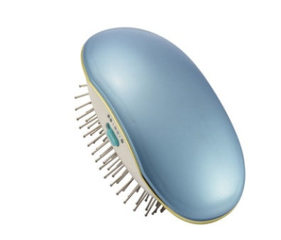 Portable Negative Ion Hair Straightener Comb – Anti-Static Vibration Massage Straightening Brush for Frizz-Free, Sleek Hair – Battery-Powered Hair Styling Tool