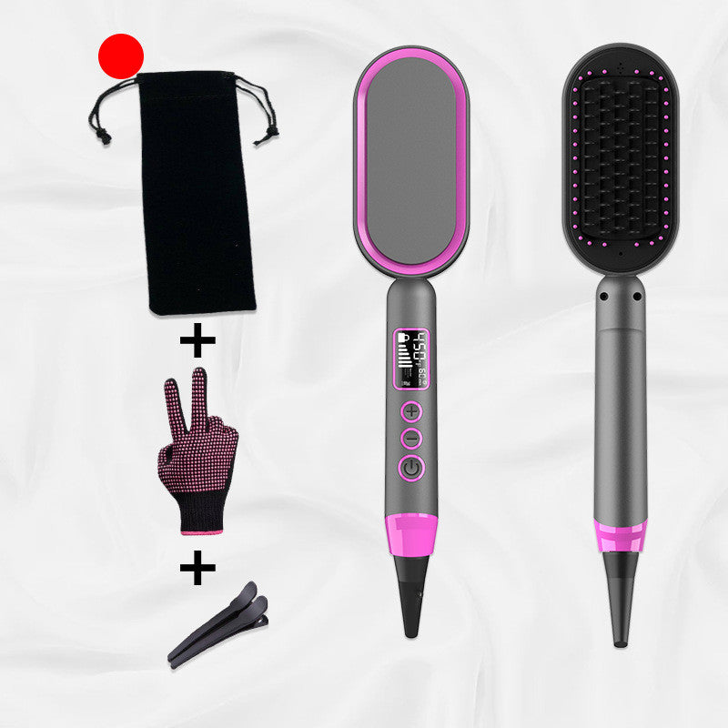 2-in-1 Hot Air Brush & Straightener Roller | Blow Dry and Style Simultaneously