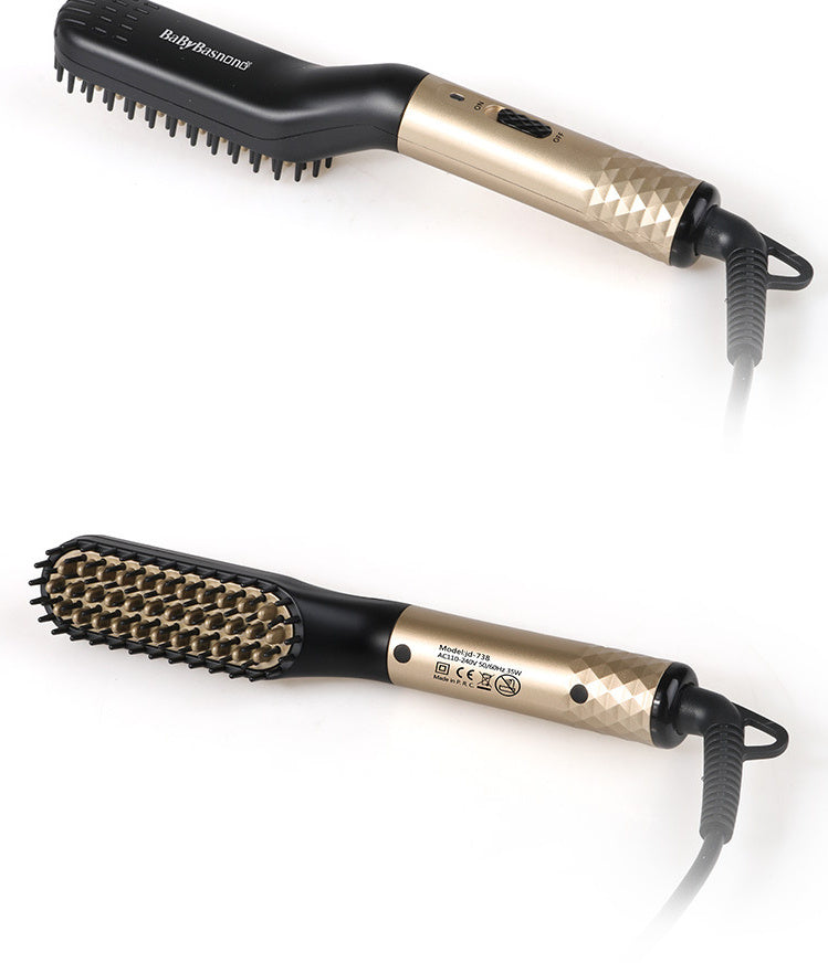 Multifunctional Hair & Beard Straightener Brush – Men’s Hair Comb Styling Tool