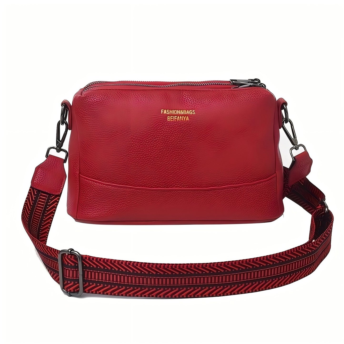 Fashionable PU Leather Multi-Functional Crossbody Shoulder Bag – Casual Daily Commuter Bag for Men & Women
