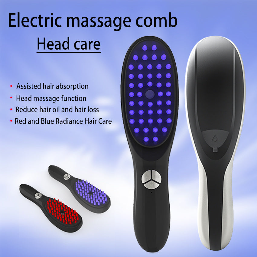 Vibrating Hair Care Device with Red & Blue Light Therapy – Hydrating & Scalp Nursing Instrument (MOQ 500)