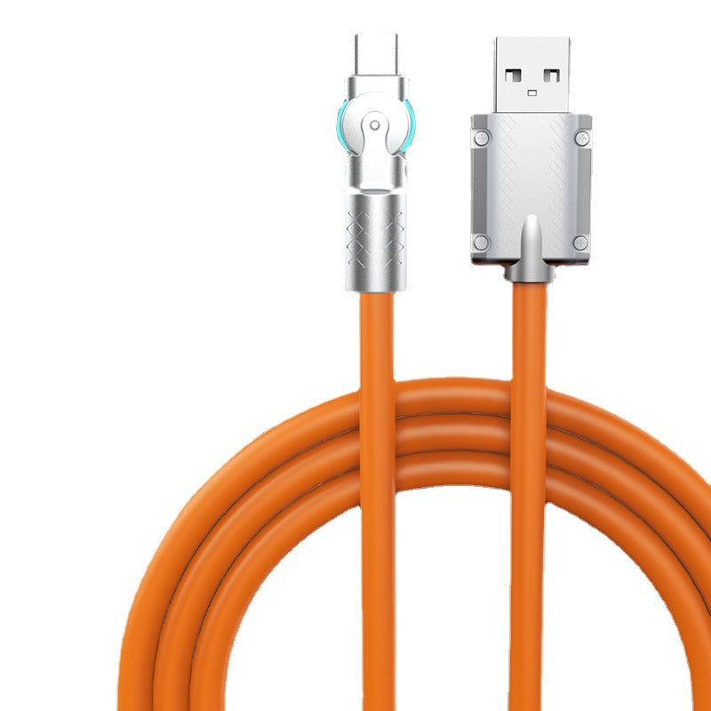 Rotating Type-C Fast Charging & Data Cable – Durable 360° Connector