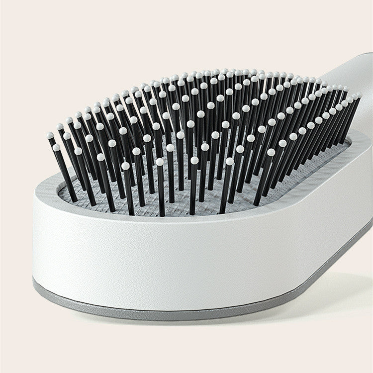 Self-Cleaning Hair Brush for Women | One-Key Cleaning, Anti-Static Scalp Massage Comb for Hair Loss