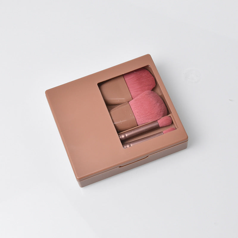 Travel Makeup Brush Set with Mirror – Soft Hair Brushes for On-the-Go Beauty