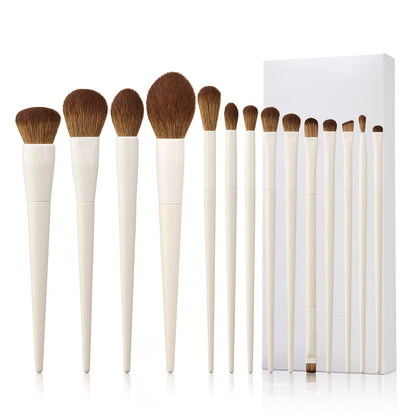 Professional 14-Piece Makeup Brush Set with Soft Bristles – Face, Blush & Eye Brushes