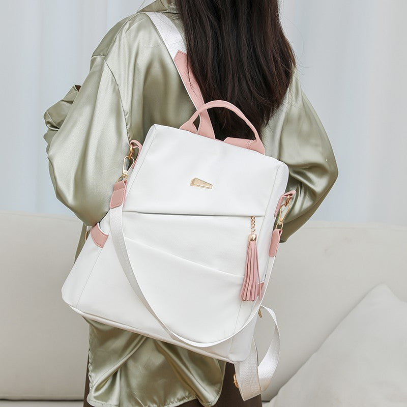 Stylish Oxford Cloth Women’s Anti-Theft Backpack | Casual Travel & School Shoulder Bag for Girls