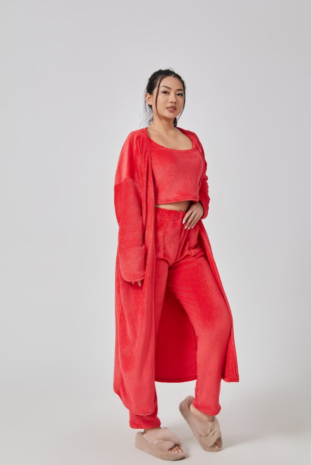 Women’s Cozy 3-Piece Pajama Lounge Set