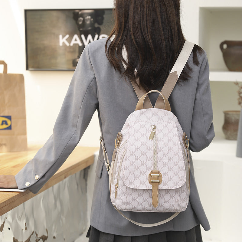Summer Retro Women's Backpack – Trendy European & American Style Fashion Bag