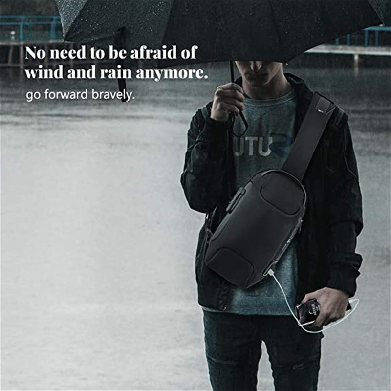 Waterproof Men's Sling Bag – Crossbody Chest Backpack for Outdoor & Travel