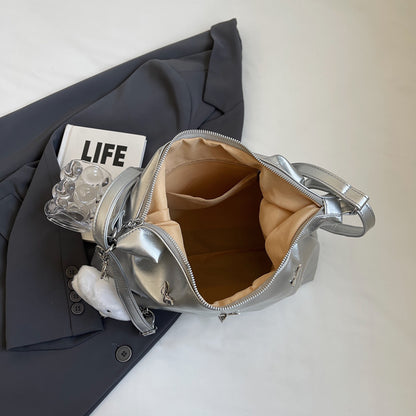 Large Leather Crossbody Handbag for Women – Designer Shoulder Purse with Adjustable Strap