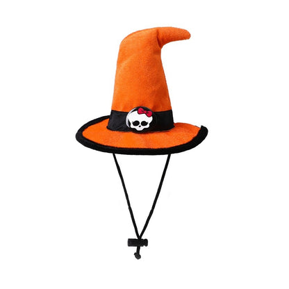 Strap Skull Velvet Cloth Halloween Pet Hat