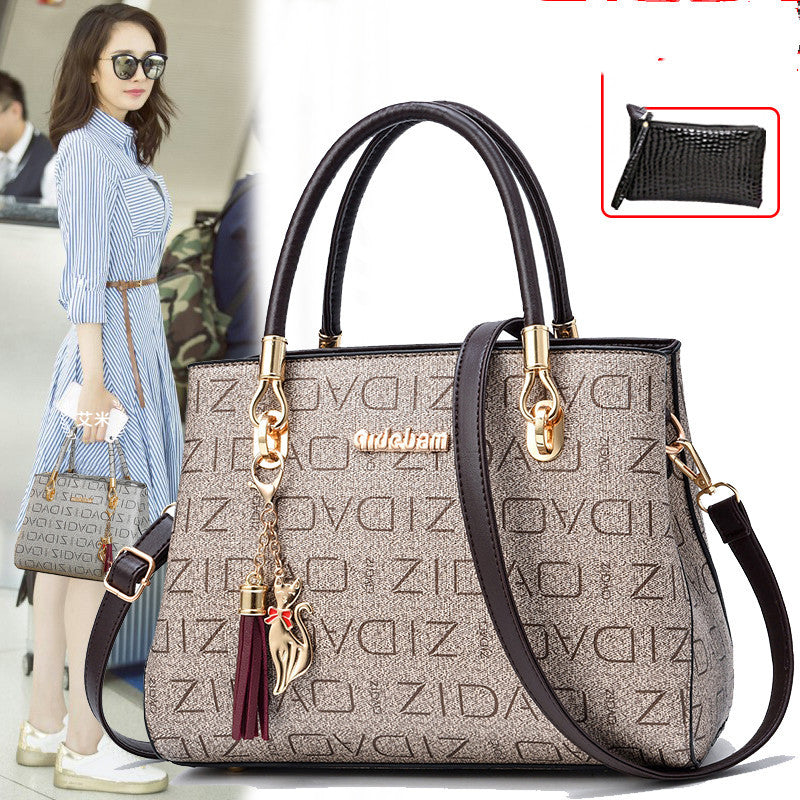 Printed Fashion Women’s Large Single Shoulder Messenger Bag – Versatile All-Match Handbag