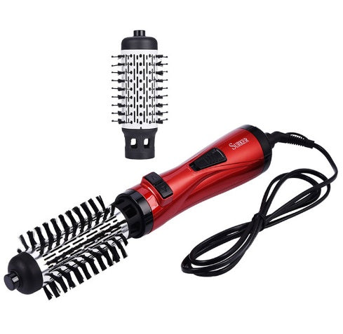 2-in-1 Professional Hair Dryer Brush & Curler – Rotating Hot Air Styling Tool