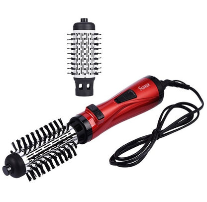 2-in-1 Professional Hair Dryer Brush & Curler – Rotating Hot Air Styling Tool