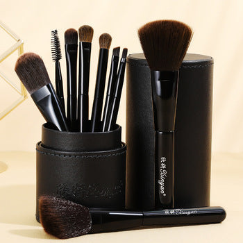 Household Cleaning Set – 9-Piece Bucket and Brush Kit with Natural Horse Hair Brush