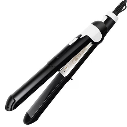 2-in-1 Hair Straightener & Curling Iron – Mini Dual-Purpose Hair Styling Tool for Straightening and Curling