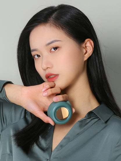 Mini Clip Fan | Hanging Waist & Neck Fan for Girls | USB Rechargeable, 3 Speeds, Leafless Design