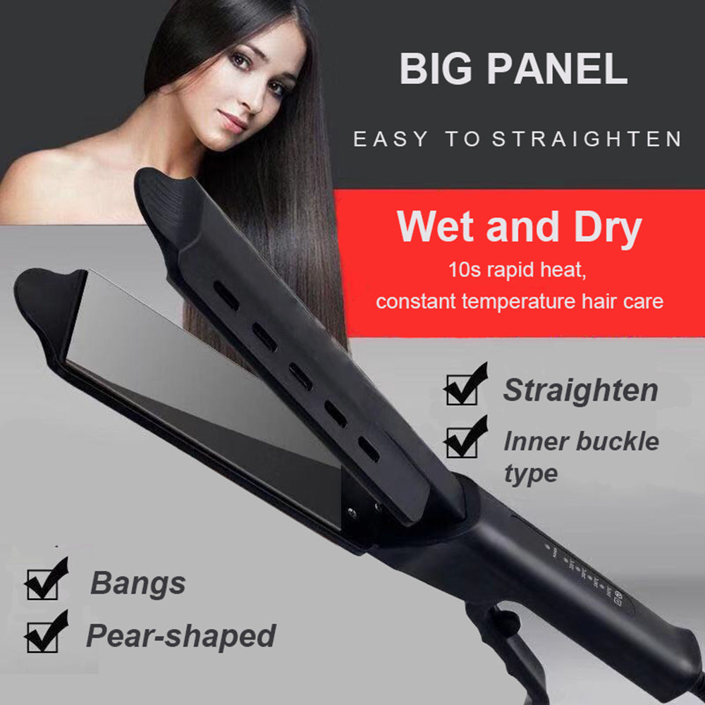 U.S. Standard Steam Hair Straightener – Non-Damaging Hair Styling Iron with Moisturizing Steam Technology