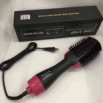 3-in-1 Multifunctional Hot Air Comb – Hair Dryer, Curler & Straightener Styling Brush