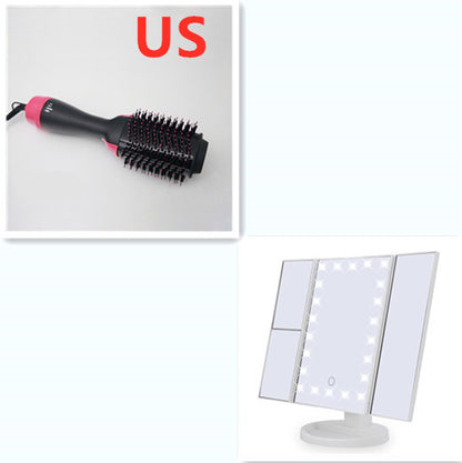 3-in-1 Multifunctional Hot Air Comb – Hair Dryer, Curler & Straightener Styling Brush