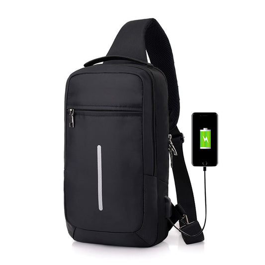 Anti-Theft USB Charging Chest Bag – Secure & Stylish Travel Companion