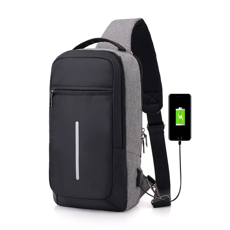 Anti-Theft USB Charging Chest Bag – Secure & Stylish Travel Companion