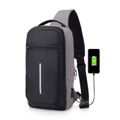 Anti-Theft USB Charging Chest Bag – Secure & Stylish Travel Companion