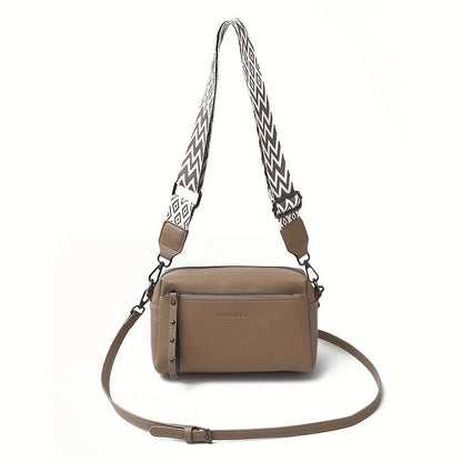 Women's Adjustable Minimalist Crossbody Bag – Small Shoulder Bag with Zipper Closure for Everyday, Casual & Formal Outfits