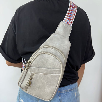 European & American Retro Casual Women’s Chest Bag – Stylish Everyday Crossbody