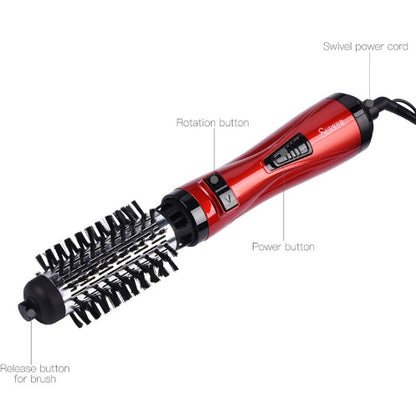 2-in-1 Professional Hair Dryer Brush & Curler – Rotating Hot Air Styling Tool
