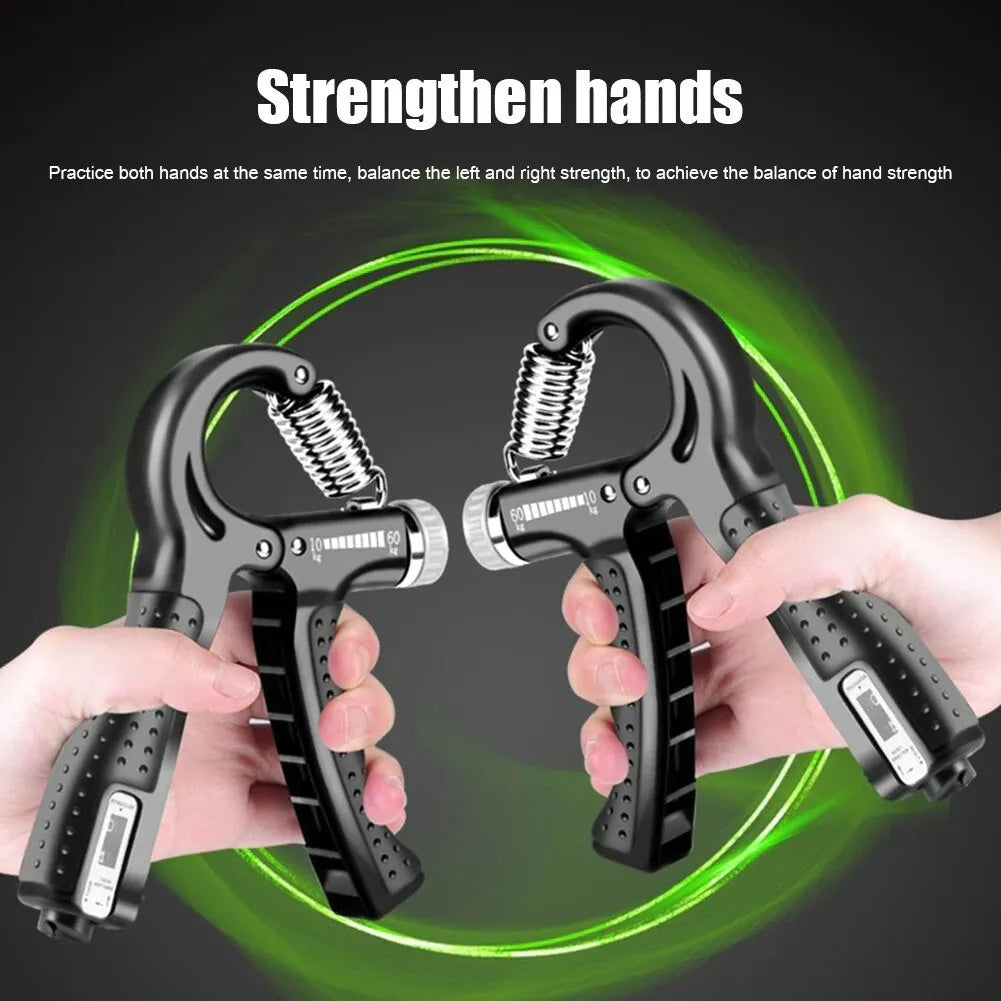 Adjustable Hand Grip Strength Trainer – Professional Carbon Fiber Foam Grip Exerciser for Finger, Wrist & Forearm Strength Training