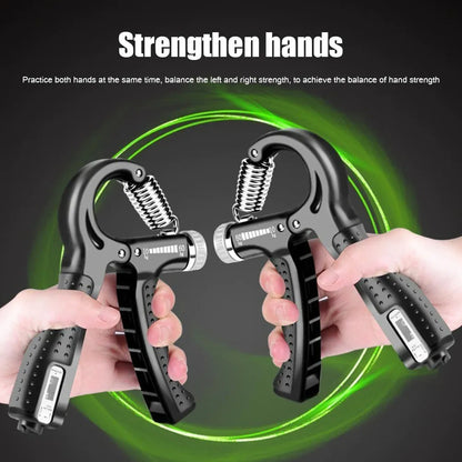 Adjustable Hand Grip Strength Trainer – Professional Carbon Fiber Foam Grip Exerciser for Finger, Wrist & Forearm Strength Training