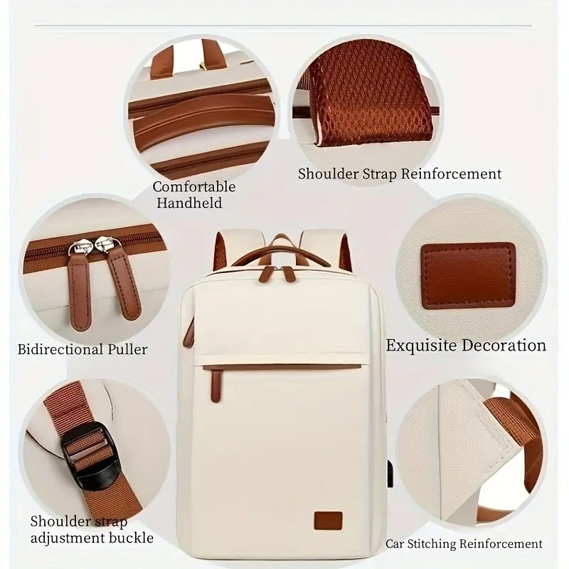 Large Capacity Oxford Cloth Laptop Backpack – Durable Business & Travel Bag for Students and Professionals