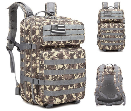Tactical Military Backpack – Outdoor Hiking, Travel & Laptop Bag for Men | Rugged Army-Style Gear