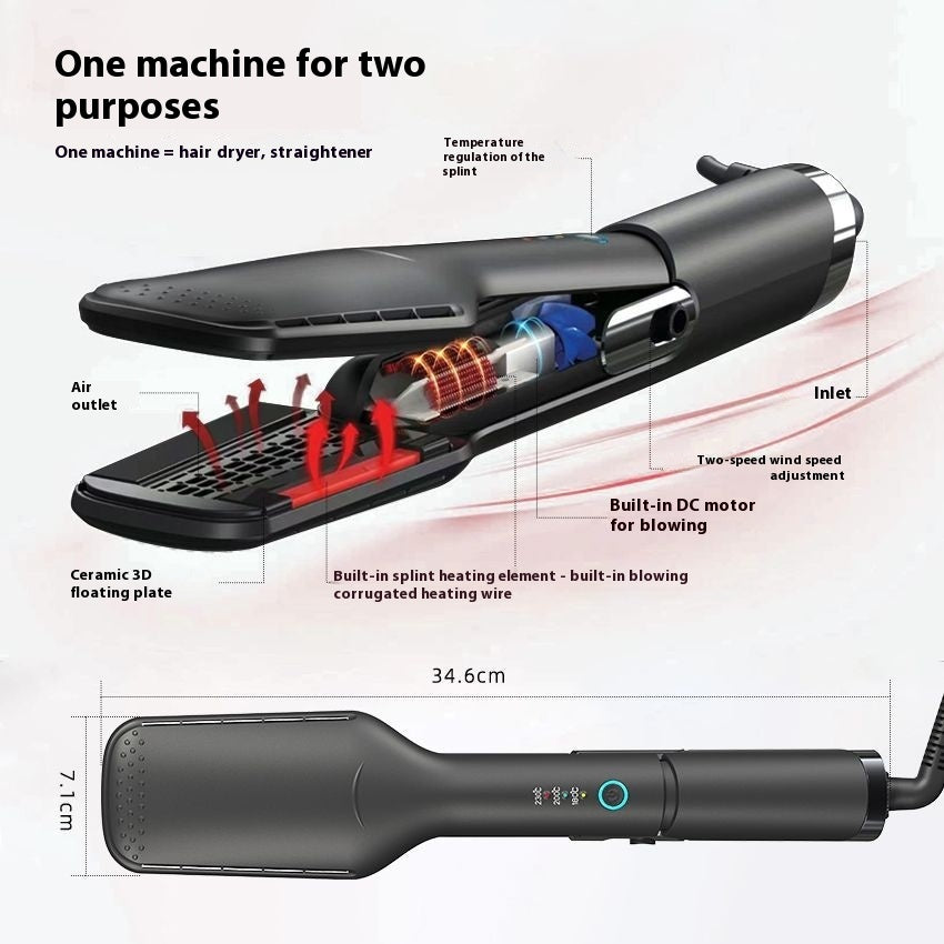 2-in-1 Hair Dryer & Straightener – Wet & Dry Dual-Use Electric Styling Tool