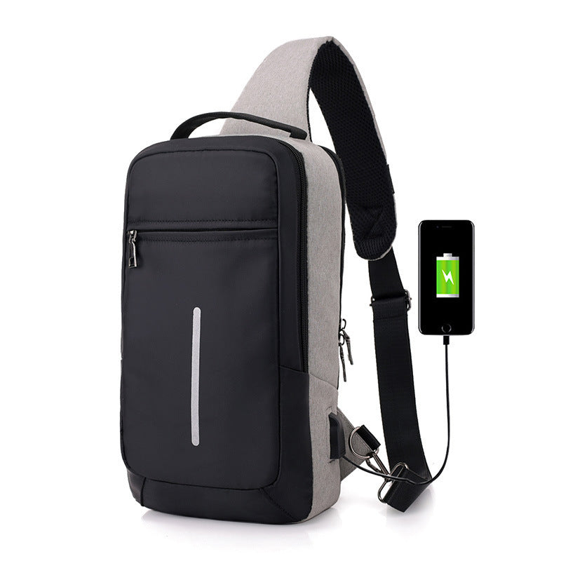 Anti-Theft USB Charging Chest Bag – Secure & Stylish Travel Companion