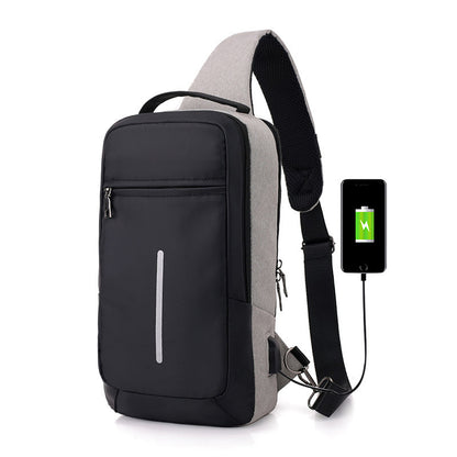Anti-Theft USB Charging Chest Bag – Secure & Stylish Travel Companion