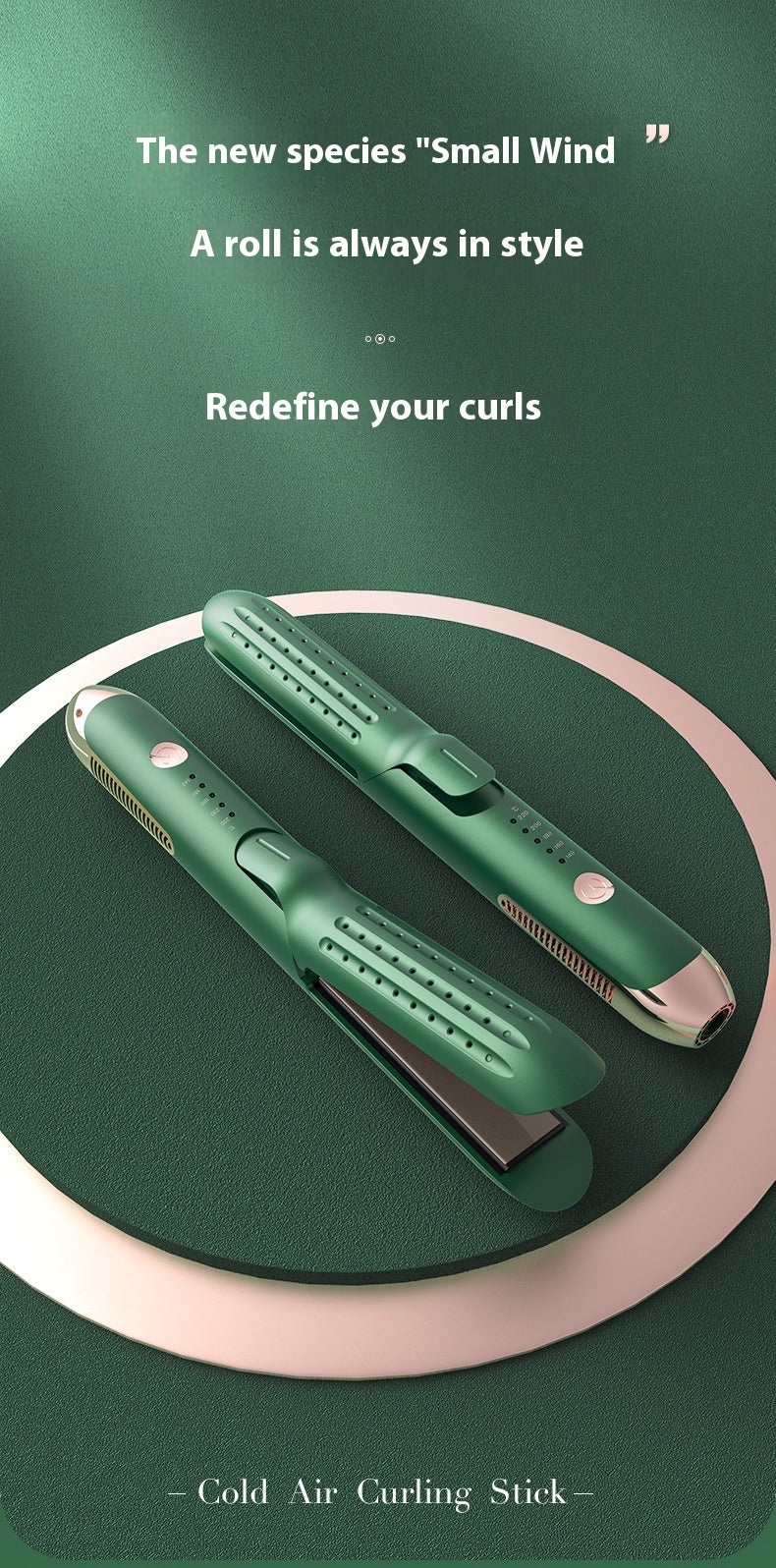 2-in-1 Hair Curler & Straightener | Dual-Use Ceramic Straightener & Curler | Fast Styling for Curly & Straight Hair | White Design