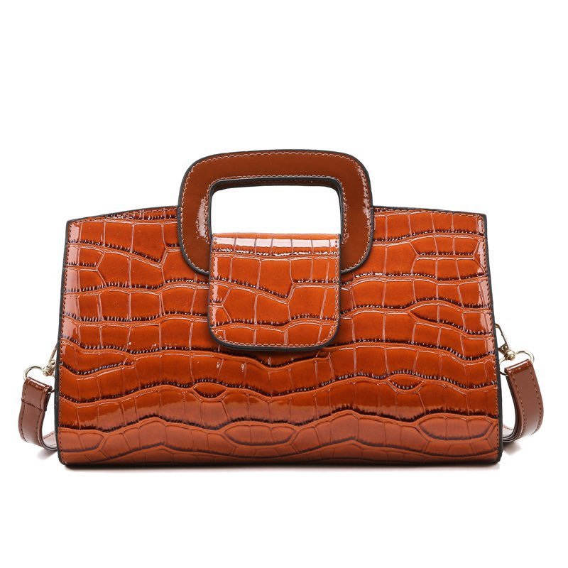 Vintage-Inspired Retro Pattern Handbag – European & American Style Shoulder Bag for Women
