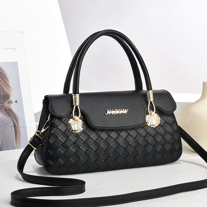 Vintage Letter-Print Women’s Handbag – Stylish Casual Crossbody Shoulder Bag