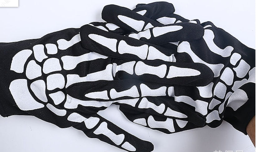 Halloween Decorations Scary Bones Skull Cloth Ghost Gloves