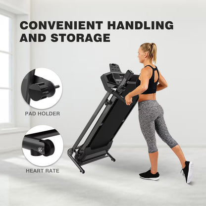 Motorized Home Treadmill – Compact Electric Treadmill for Walking, Running & Cardio Workouts