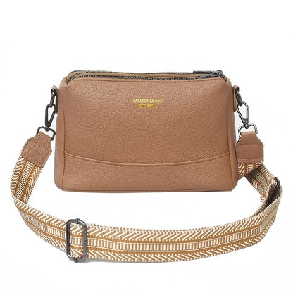 Fashionable PU Leather Multi-Functional Crossbody Shoulder Bag – Casual Daily Commuter Bag for Men & Women