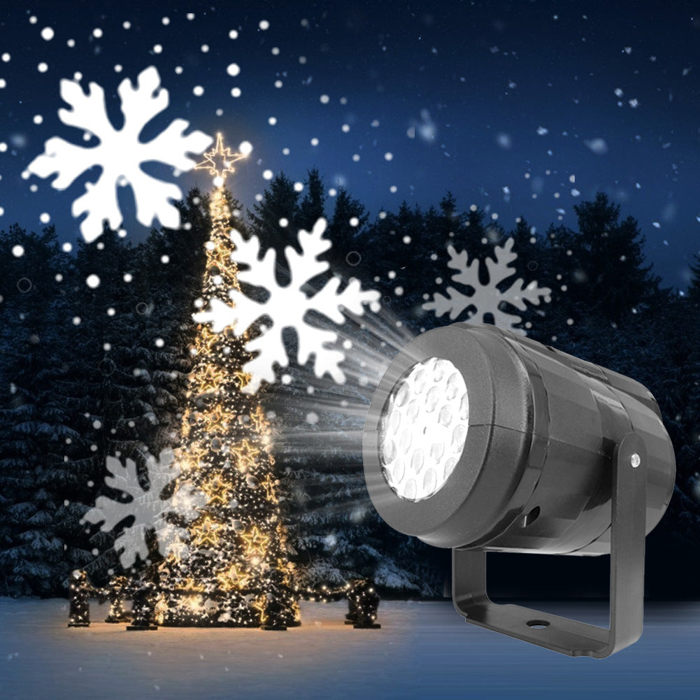 Rotating Snowflake Christmas Projector Light – LED Outdoor Holiday & Garden Decor