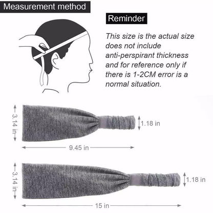 5-Pack Beister Sports Headbands – Moisture-Wicking, Non-Slip Elastic Sweatbands for Men & Women, Perfect for Running, Yoga, Cycling & Basketball