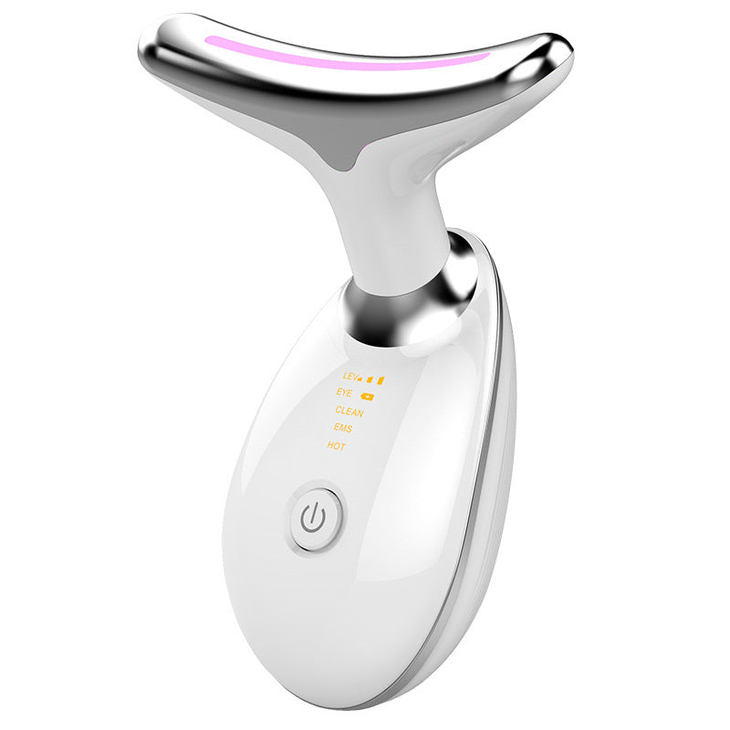 EMS Neck Firming & Lifting Massager – Microcurrent Wrinkle Remover with Heat Therapy