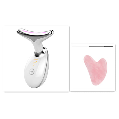 EMS Neck Firming & Lifting Massager – Microcurrent Wrinkle Remover with Heat Therapy