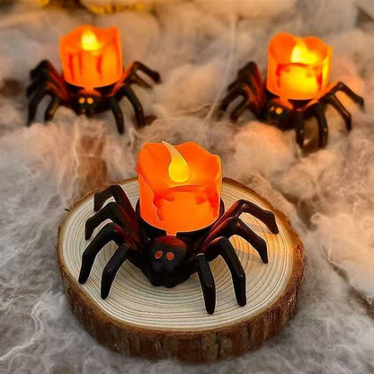 Halloween Spider String Lights – Creepy Night Light Decor for Haunted House, Bar, and Horror Party Decorations