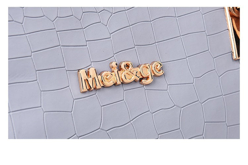 Women's Snakeskin Pattern Handbag Set – 3-Piece European & American Fashion Tote, Crossbody & Clutch